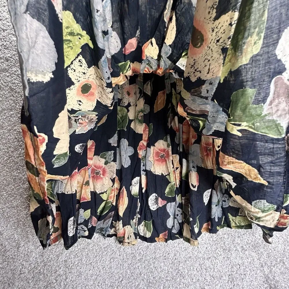 Vintage Phool Maxi Skirt Floral Size Medium Multicolor‎ Colorful